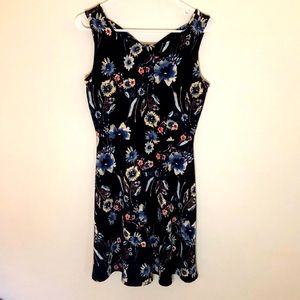 2 for $20 - Kaileigh Navy Floral Midi Dress